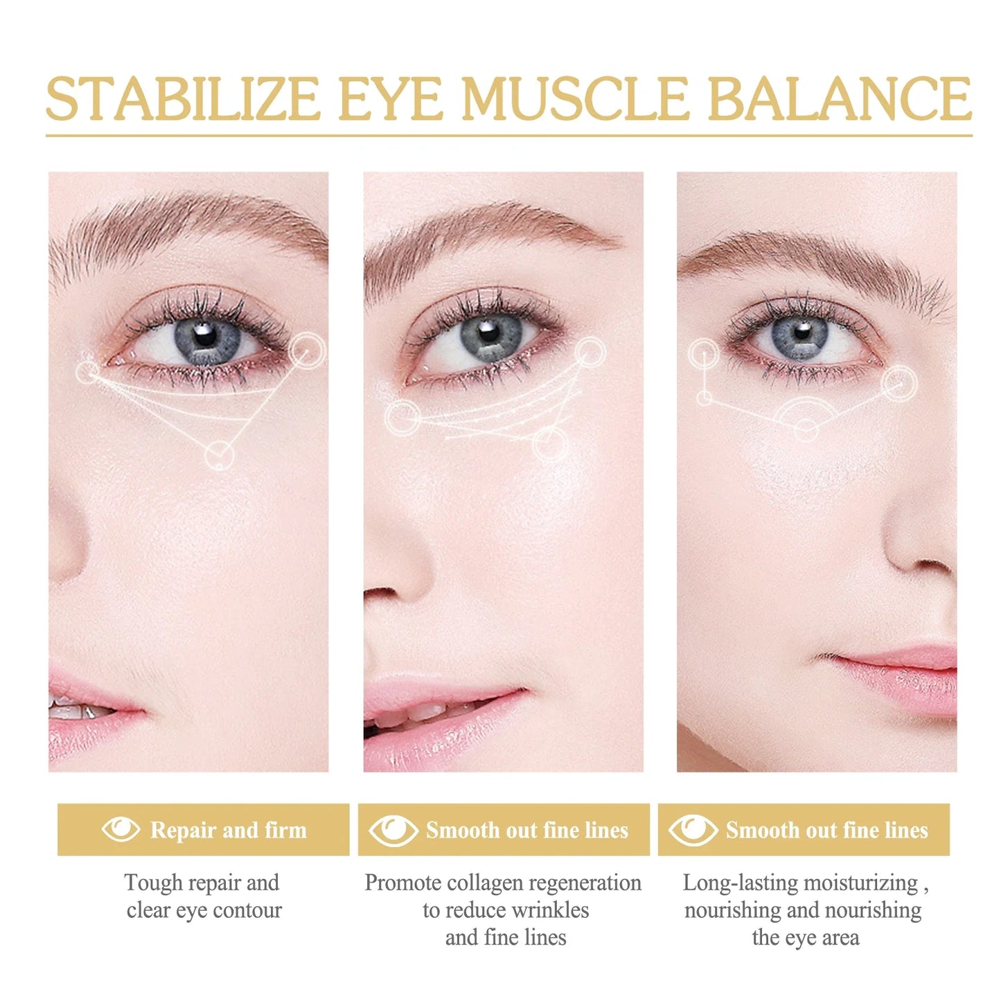 24K Gold Collagen Eye Mask – Anti-Aging Under-Eye Patches 5 Pairs