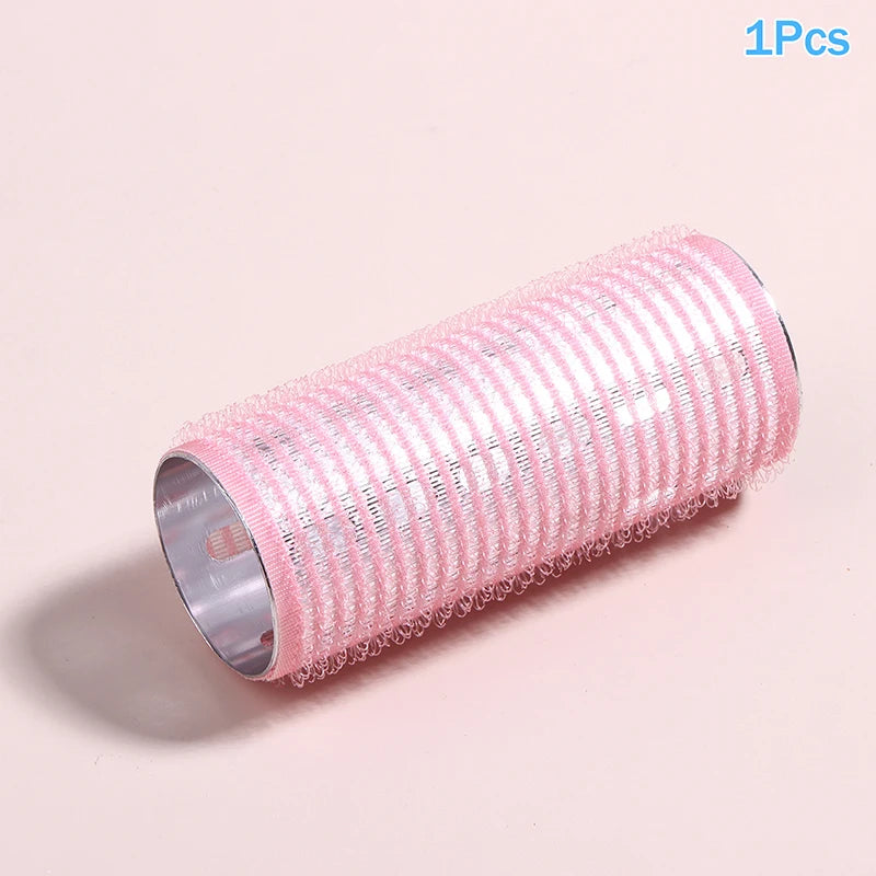 1/5Pcs Bangs Roller Set Hook & Loop Aluminium Silver Core Self Grip Styling Hair Rollers Hot Thermal Volume Curler 30X80mm Peaceful Pleasures Health and Wellness 1Pcs orange-red