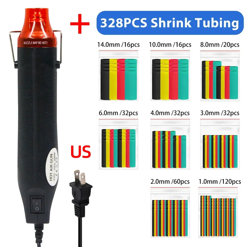 220/110V hot air gun or accessories.DIY tool hot power tool mini 300W welding temperature process blower,support base retraction Peaceful Pleasures Health and Wellness US Plug Gun with 328
