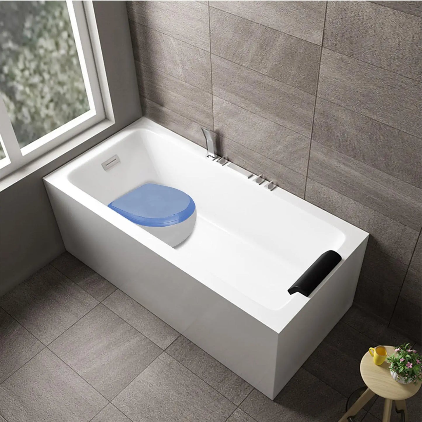 Inflatable Hot Tub Booster Seat | Non-Slip Spa Seat Mat