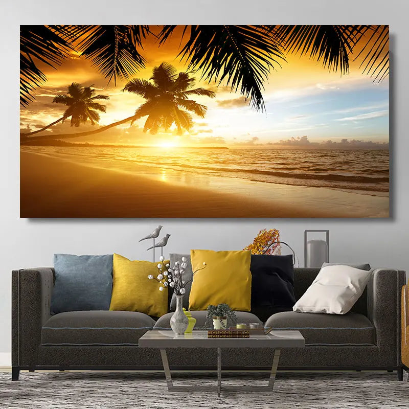 Natural Modern Seascape Wall Pictures Landscape Beach Sea Ocean Canvas Painting Wall Art Posters for Living Room Decor Cuadros Peaceful Pleasures Health and Wellness w2573 seascape-8 30x60cm