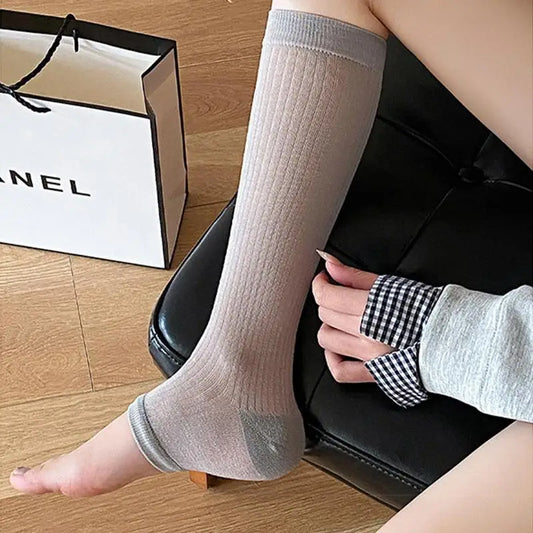 Women's Mesh Silk Slouch Socks | Korean Drawstring Style Mesh Slouch Socks Oasis Select