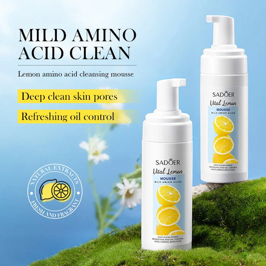 SADOER Fruit Vitamin C Foaming Face Wash – Anti-Wrinkle Foam Facial Cleanser Peaceful Pleasures Health and Wellness