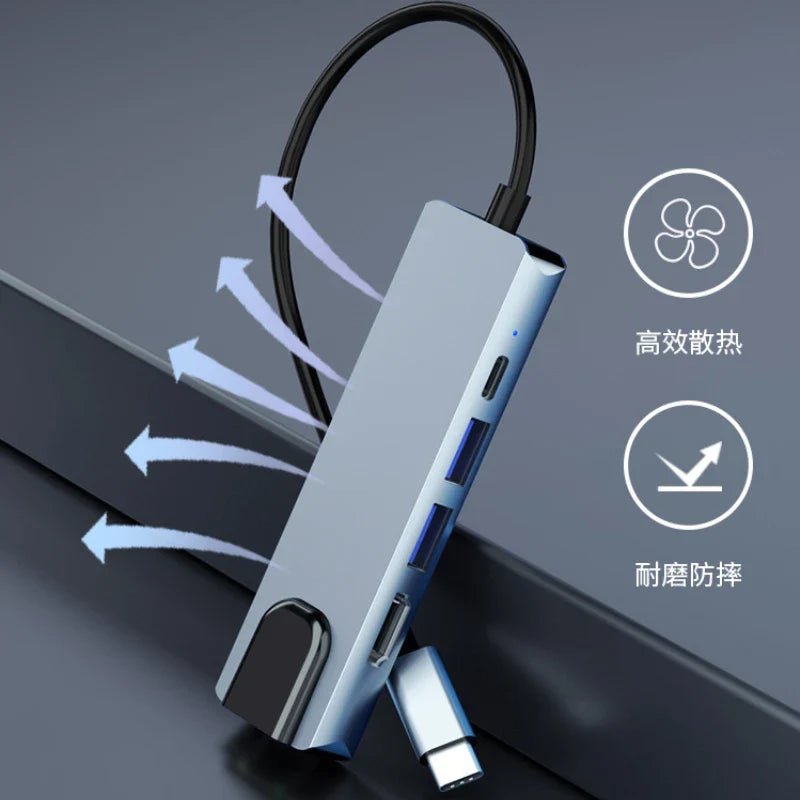 USB-C Docking Station 5-in-1 & 8-in-1 HDMI RJ45 USB Hub