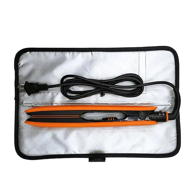 Hair Straightener Storage Bag Curling Heat-resistant Storage Bags Hair Flat Iron Straightener Curler Woman Folding Travel Bags Peaceful Pleasures Health and Wellness
