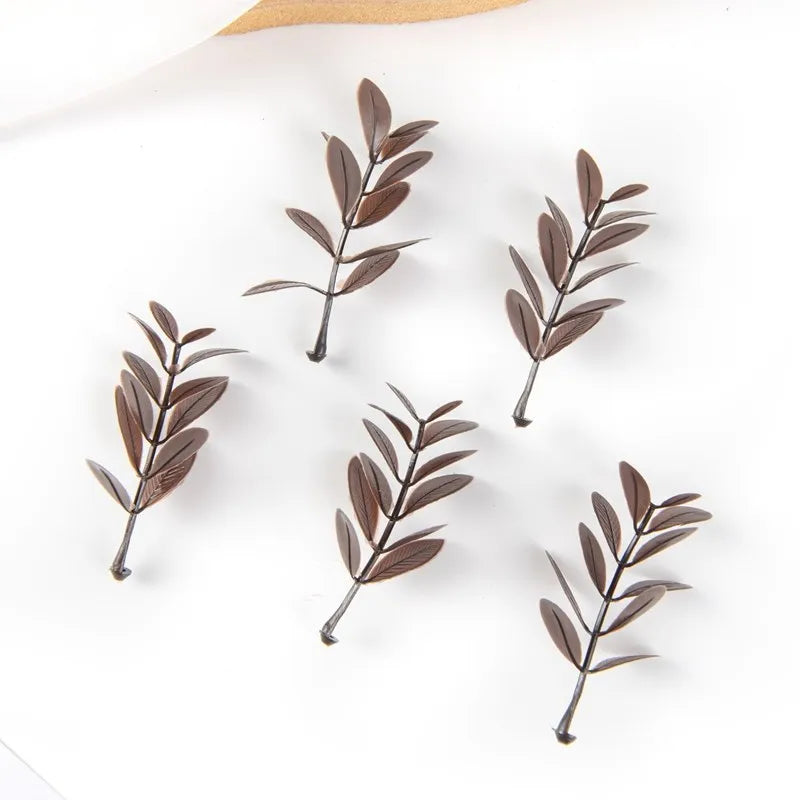 50/100PCS Artificial Leaf Picks for Wedding & Party Decor DIY