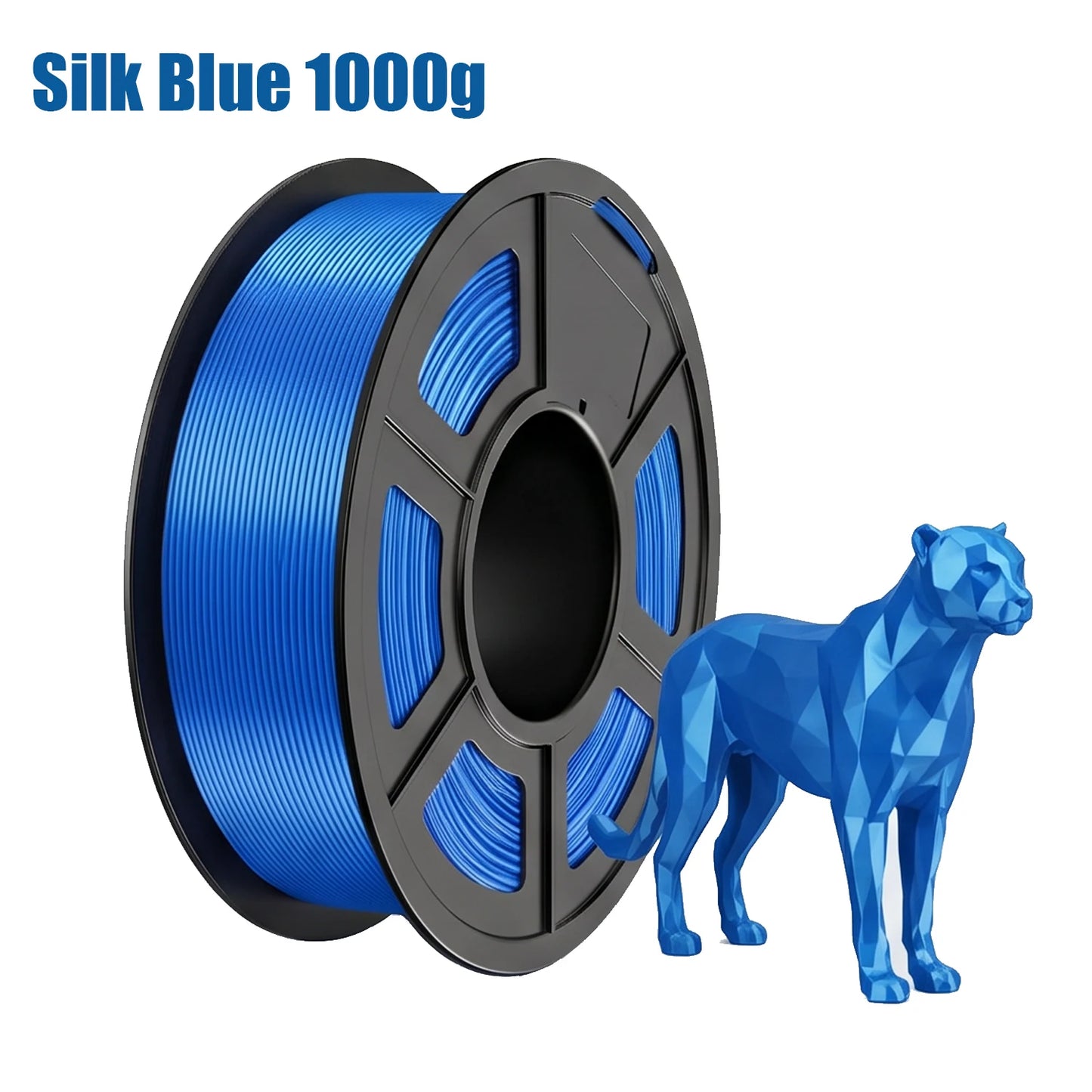 DINGSUN 3D Silk Gold PLA Filament 1.75mm – Glossy Shiny Spool