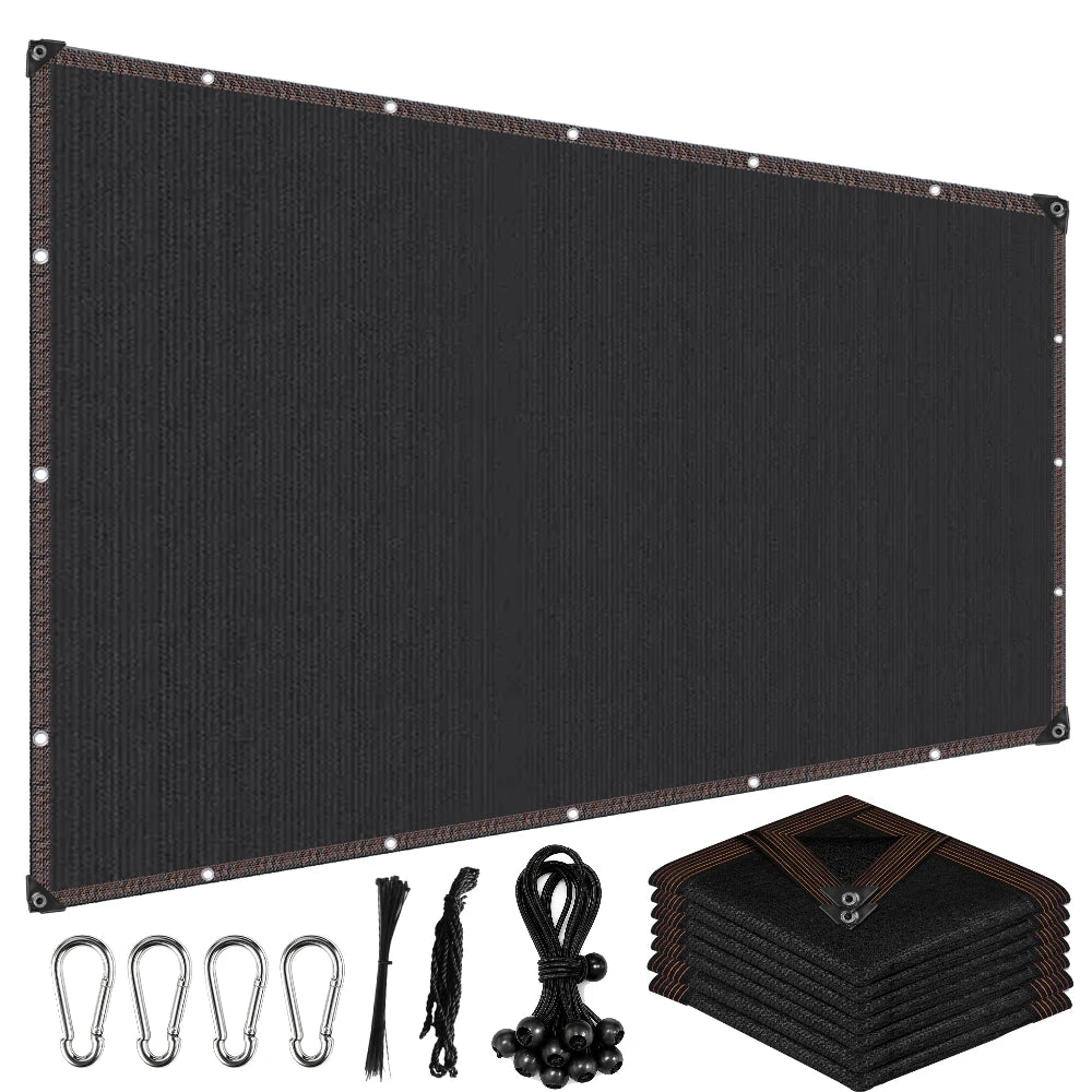 50% HDPE Sun Shade Cloth with Grommets | Garden & Patio