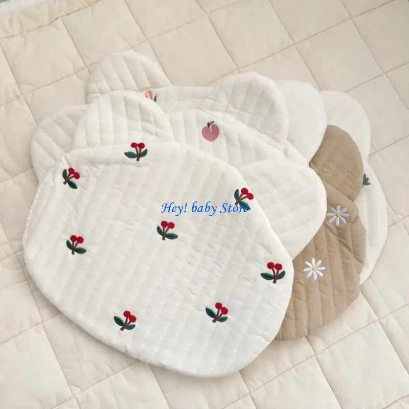 Cartoon Flower Baby Pillow – Soft Cotton Headrest for 0–6 Years