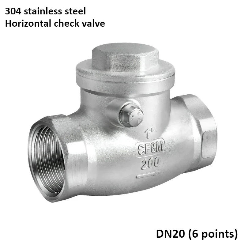 304 Stainless Steel Swing Check Valve – 2/3/4/6 Point Threaded