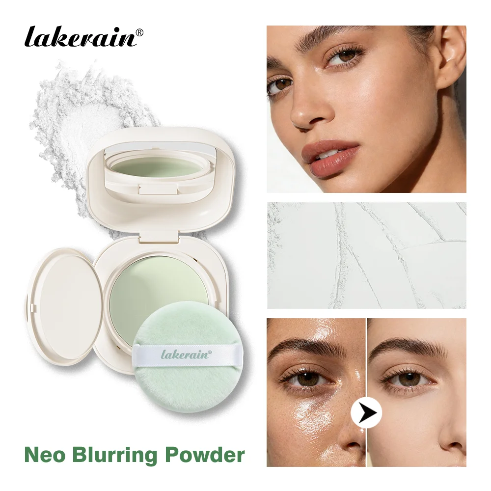Lakerain Blurring Oil Control Powder Smooth Matte Finish Sweat Humidity Resistant Leak-Proof Design Blurring Hydrating Powder Peaceful Pleasures Health and Wellness Neo Blurring Powder