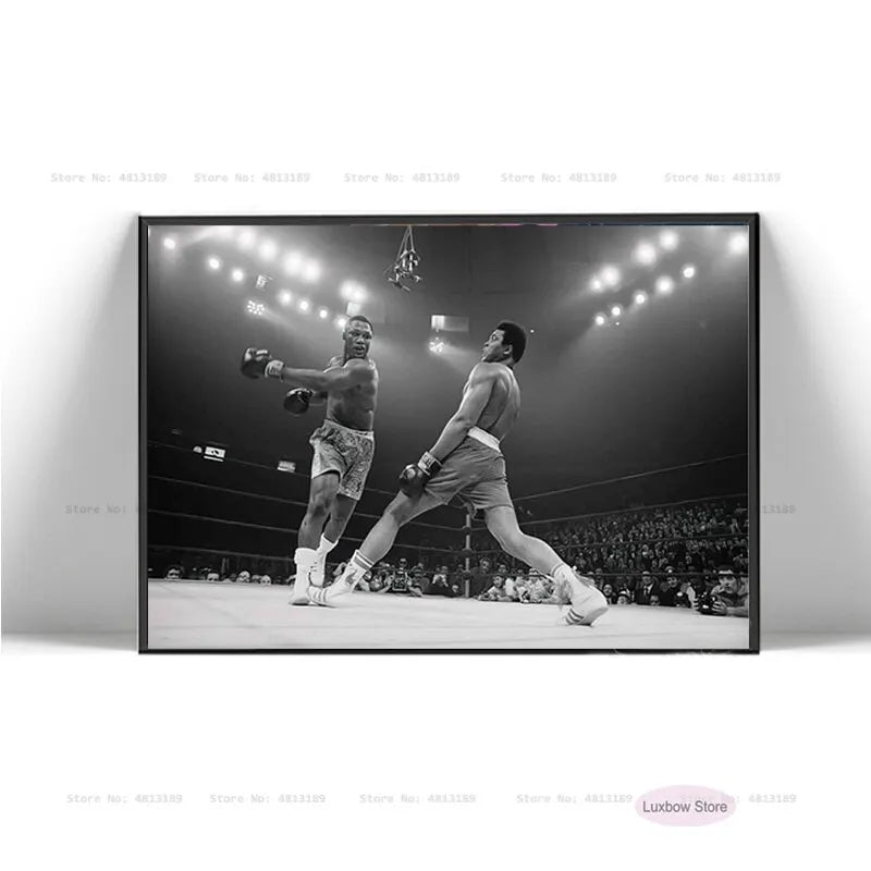 Muhammad Ali Inspirational Boxing Legend Canvas Poster HD Wall Decor for Living Room Home Decor Classic Motivational Print Peaceful Pleasures Health and Wellness 4 20x30cm Unframed