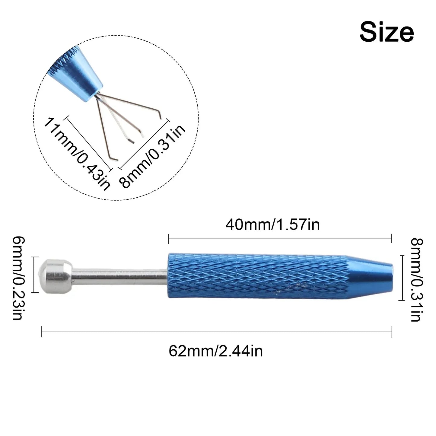 4-Claw Jewelry Grabber & Component Pick-Up Tool | 62mm