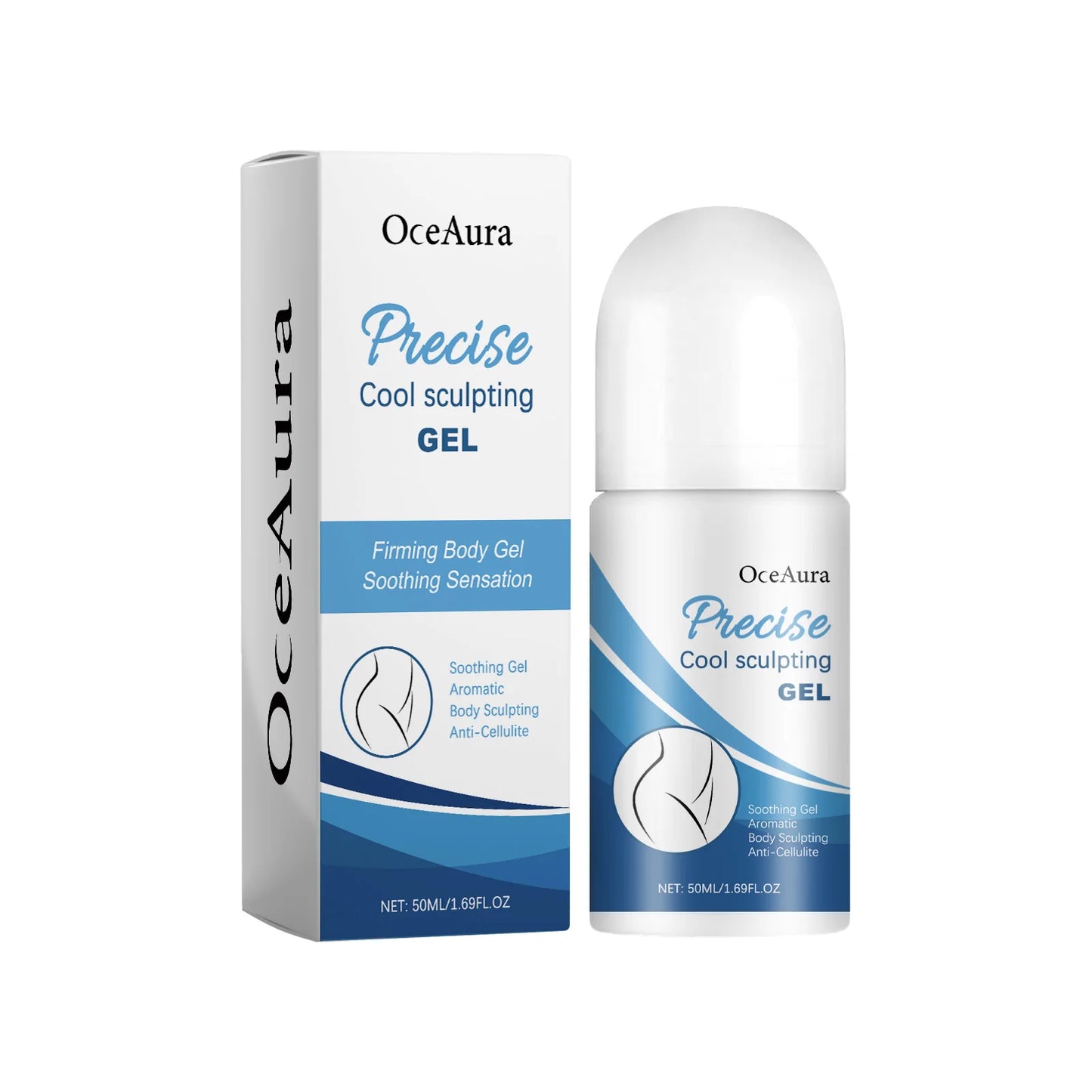OceAura Body Sculpting Slimming Gel Roller Ball 50ml