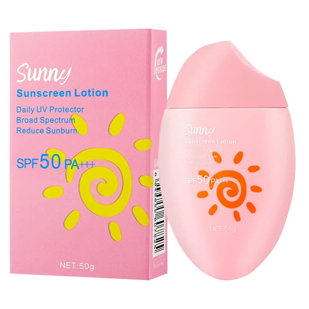 Facial Body Sakura Sunscreen Face Makeup Primer Sunblock Skin Protective Cream Oil-control Moisturizing SPF50 PA+++ Makeup Base Peaceful Pleasures Health and Wellness C 50g