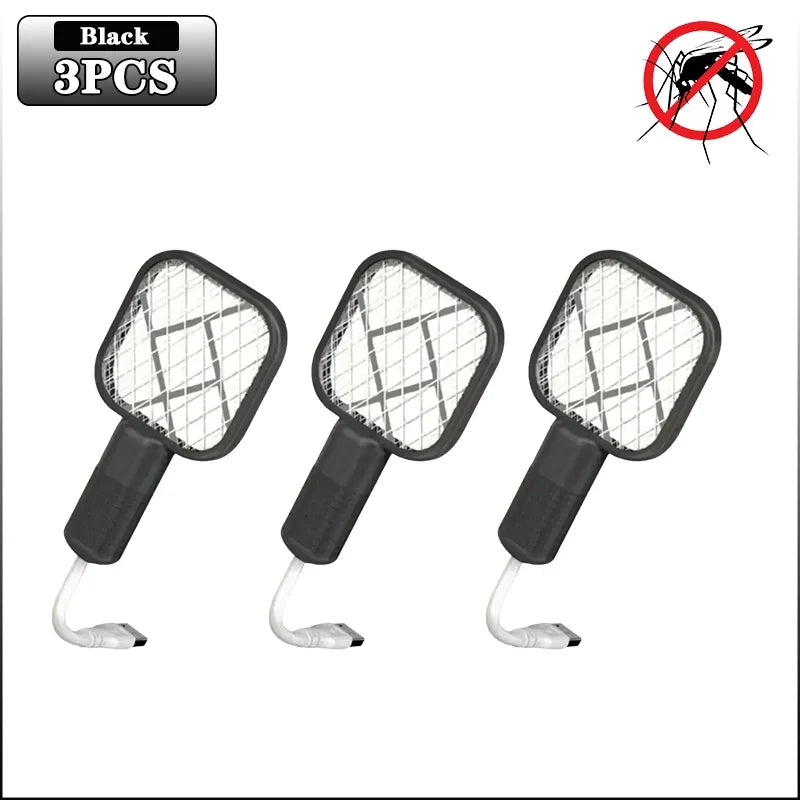 Rechargeable Electric Bug Zapper Swatter with UV Light