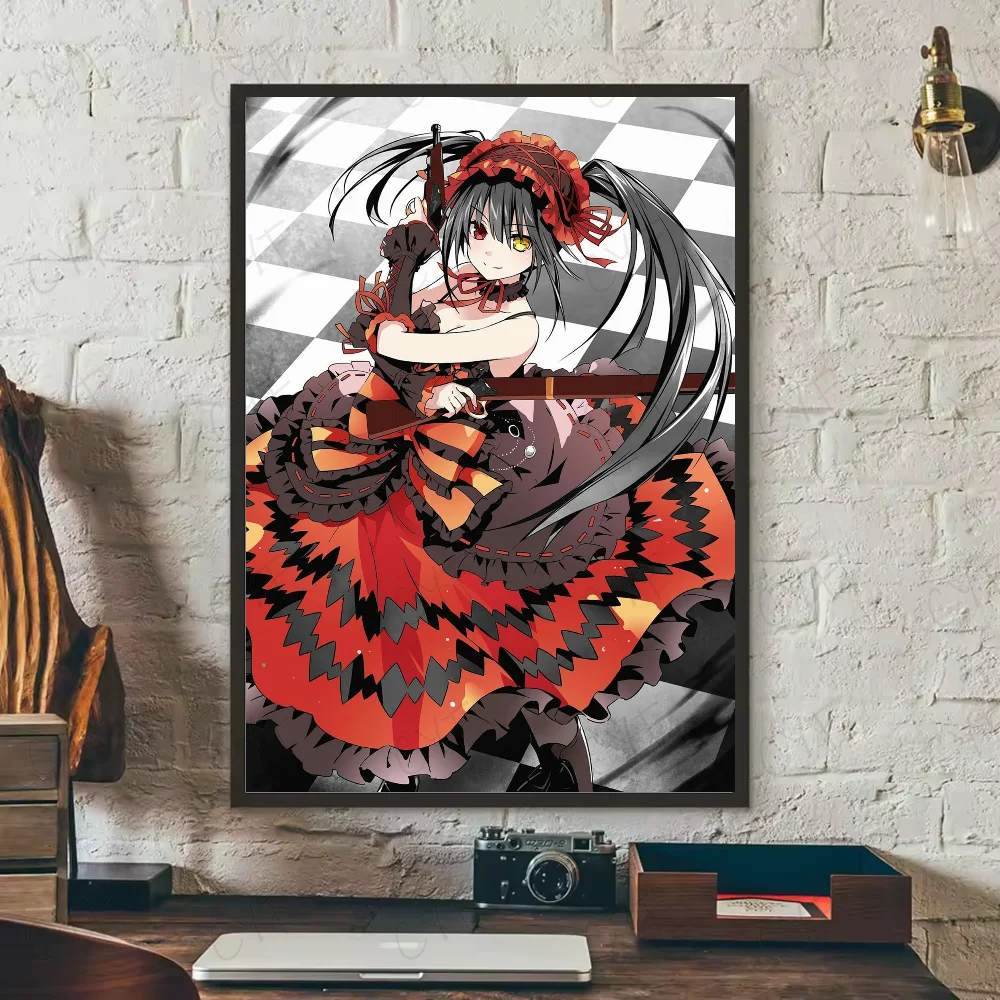 Tokisaki Kurumi Date A Live Anime Poster | HD Waterproof Wall Art Anime Wall Poster Peaceful Pleasures Health and Wellness