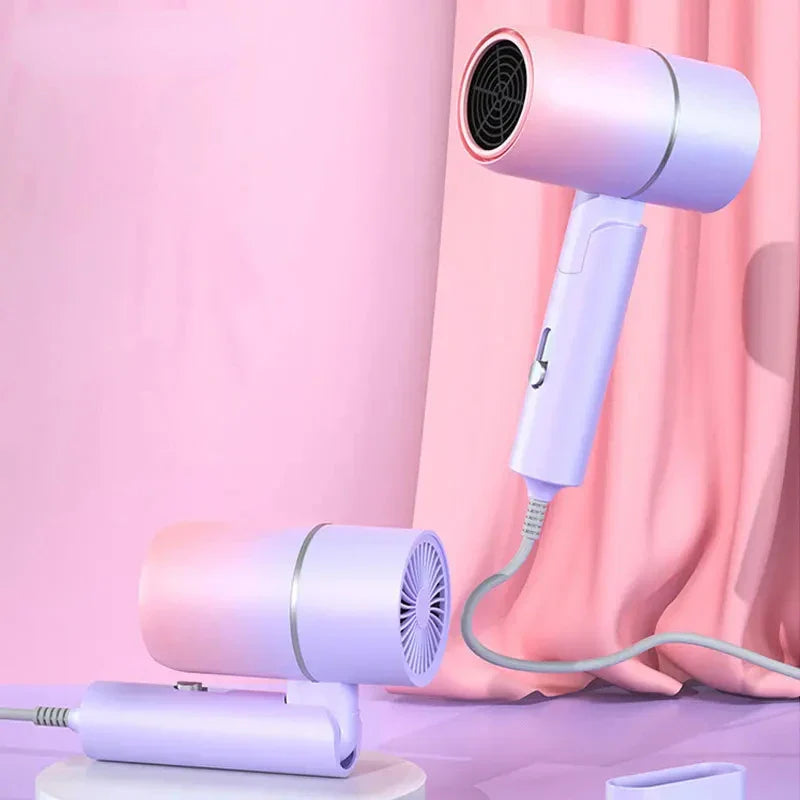 URGGU Folding Travel Hair Dryer | Anion Care & Carrying Bag