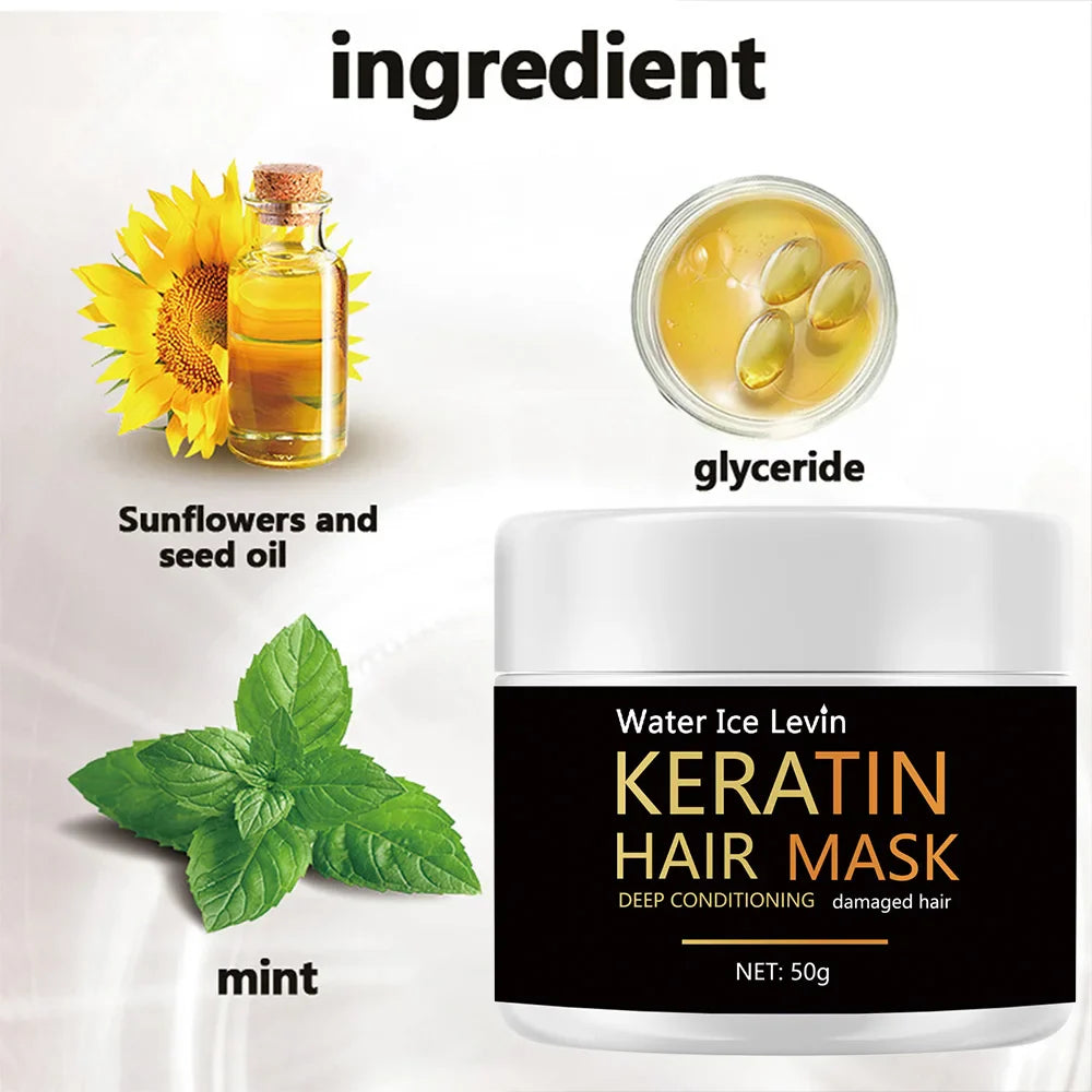 Keratin Hair Mask – Smooth, Nourish & Shine | All Hair Types