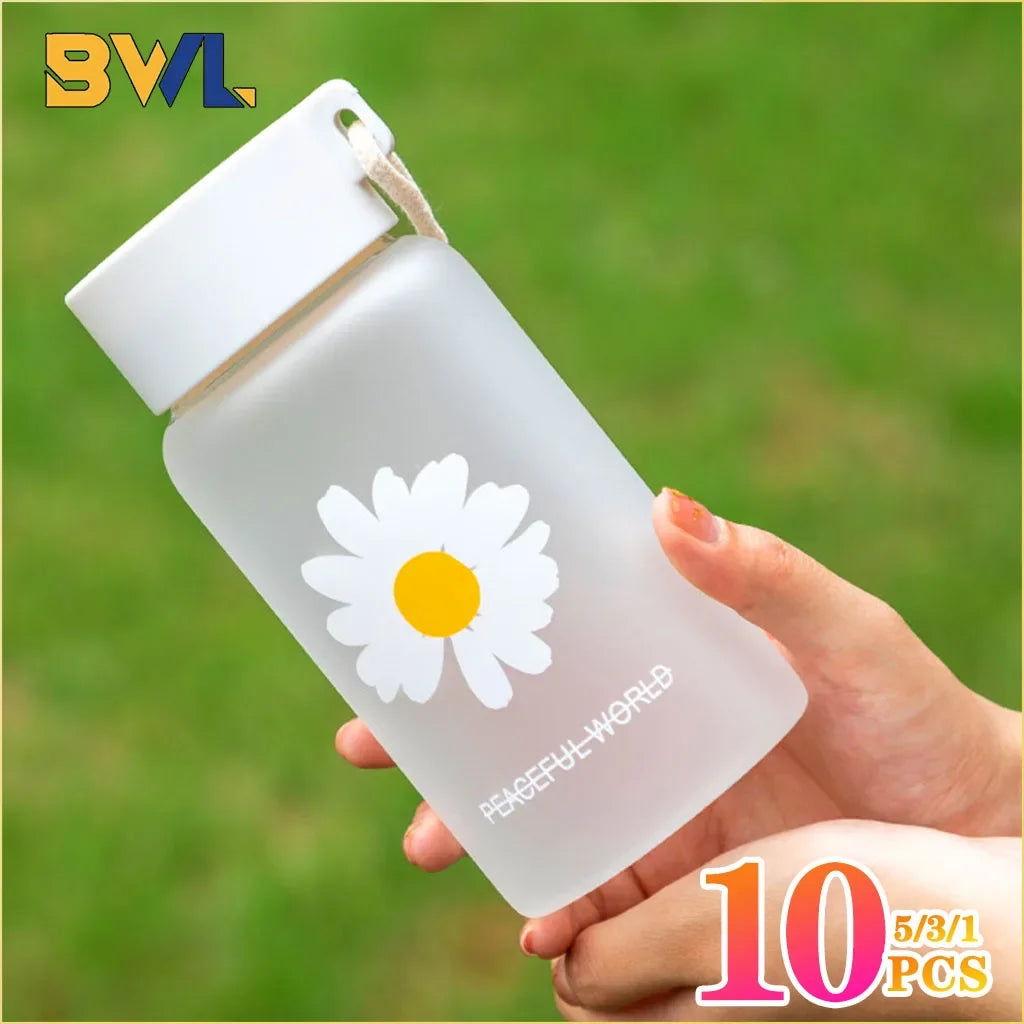 Daisy Frosted BPA-Free Kids Travel Water Bottle 500ml