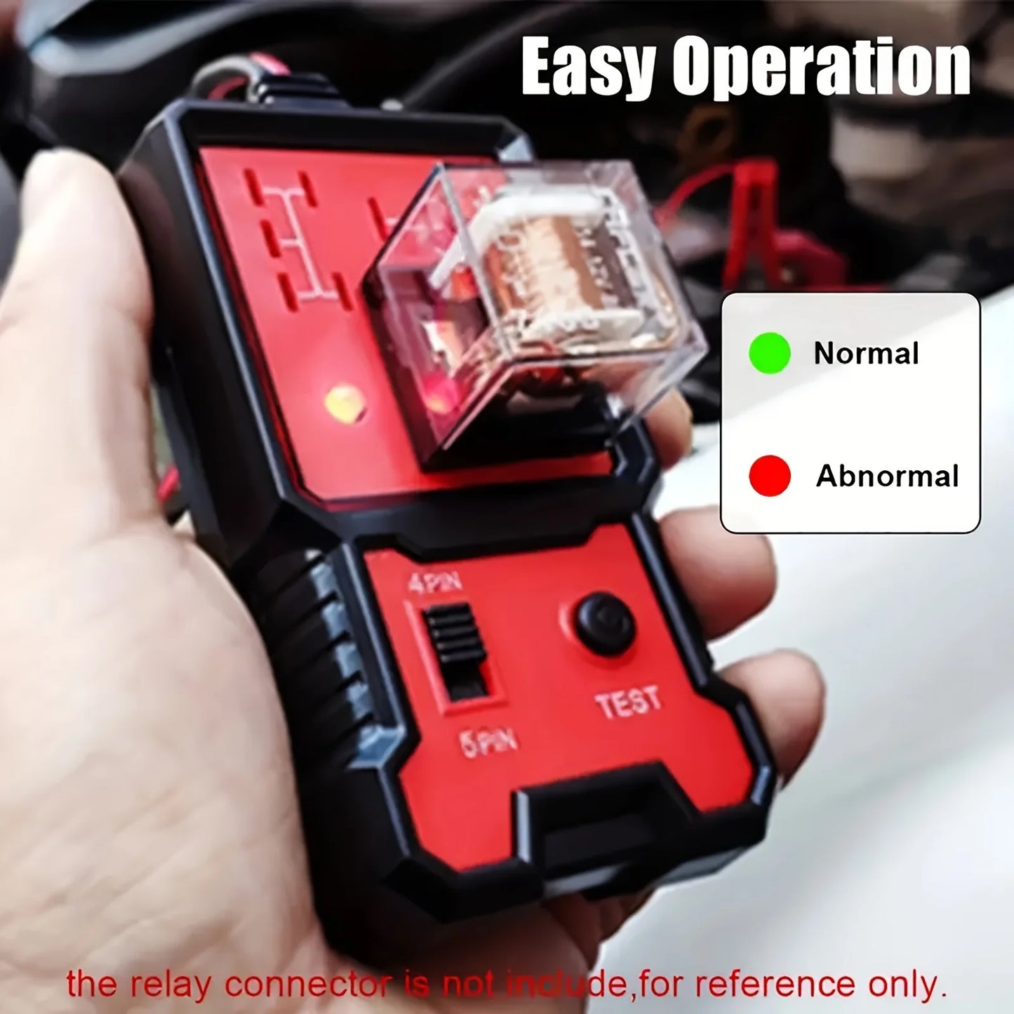 12V 4-Pin and 5-Pin Universal Automotive Relay Tester with Battery Clamp, Automotive Repair Diagnostic Tool Circuit Detector Peaceful Pleasures Health and Wellness