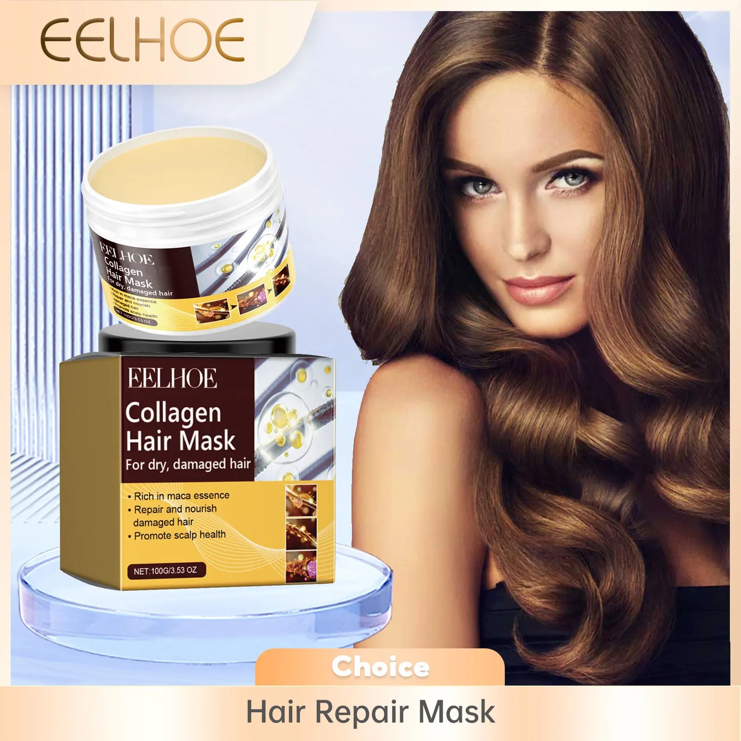 EELHOE Collagen Hair Mask – Deep Repair & Nourishment 100g