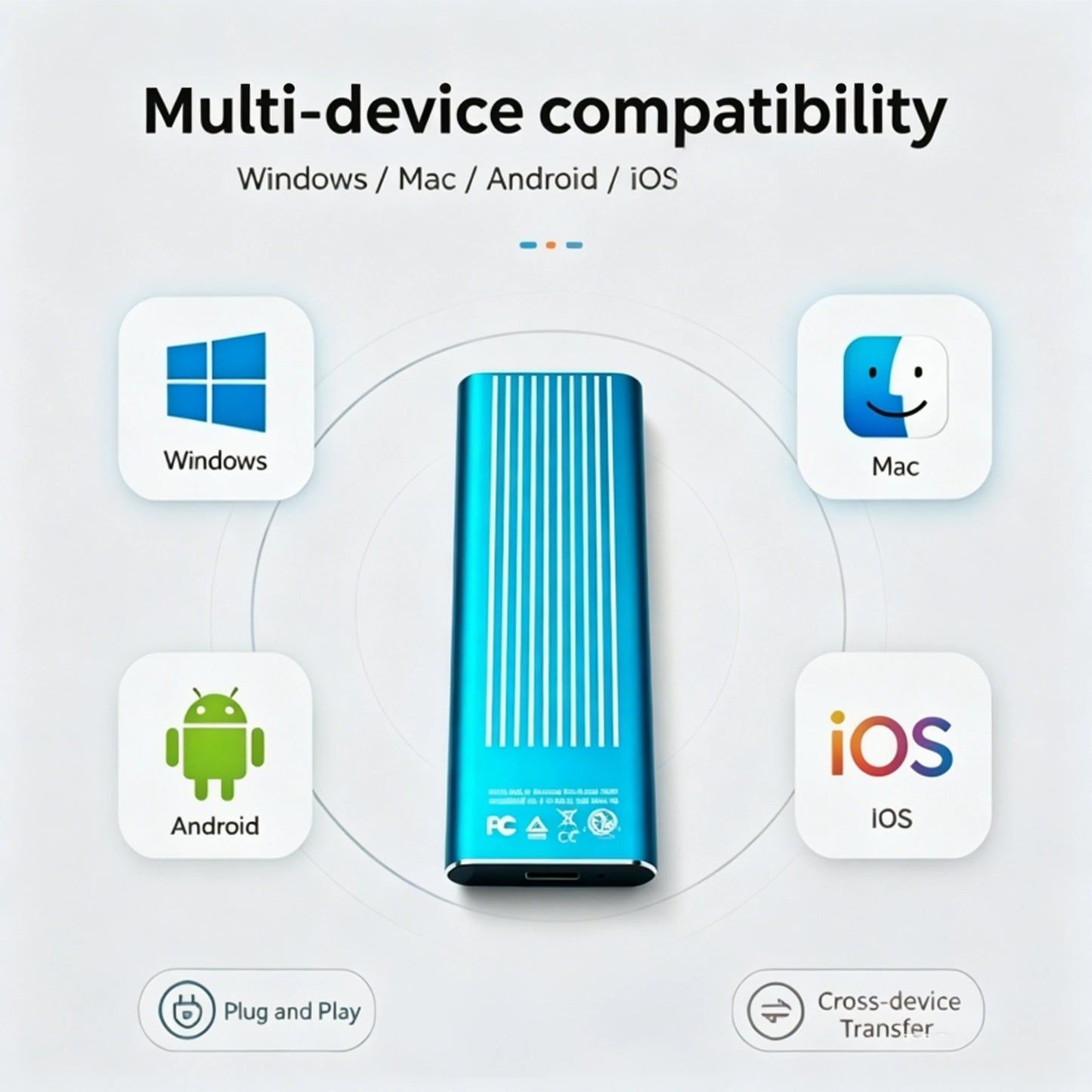 Portable External Hard Drive 2TB 4TB 16TB USB 3.1 Type-C