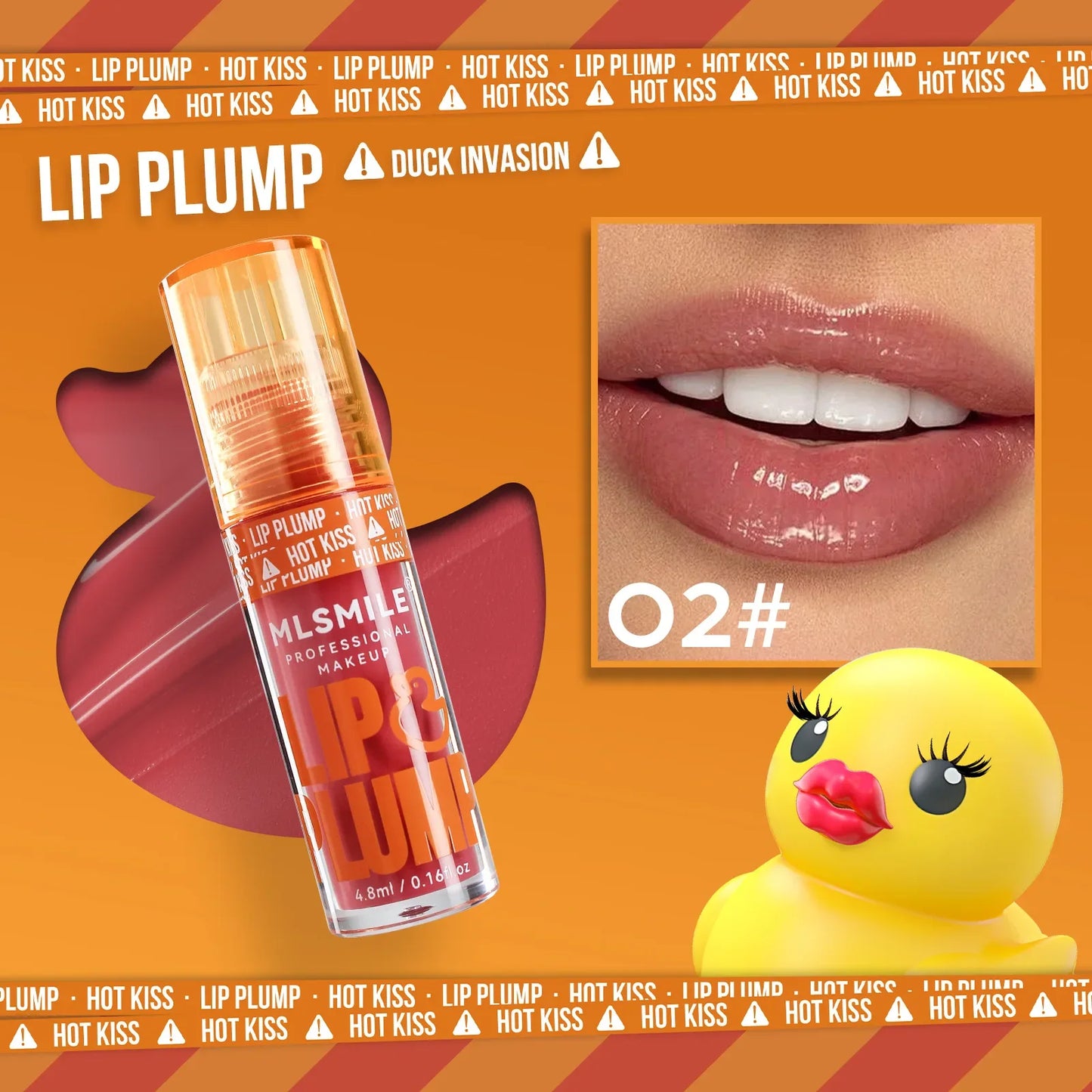 Duck Lip Plumping Oil Gloss – Pearl Mirror Finish & Hydration