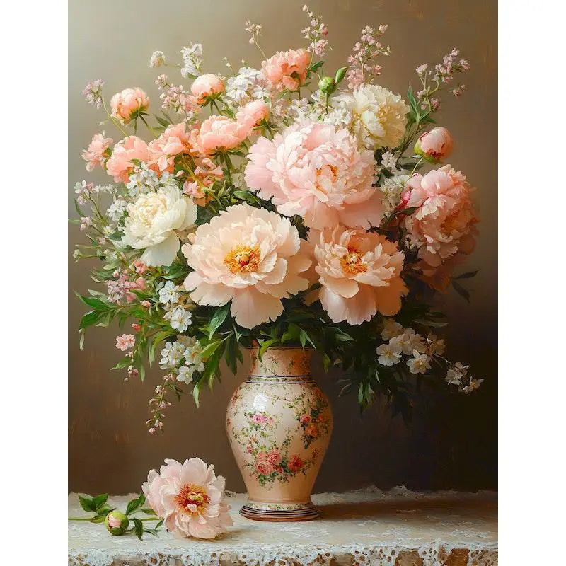 GATYZTORY Flowers Painting by Numbers Kit – 40x50cm Canvas