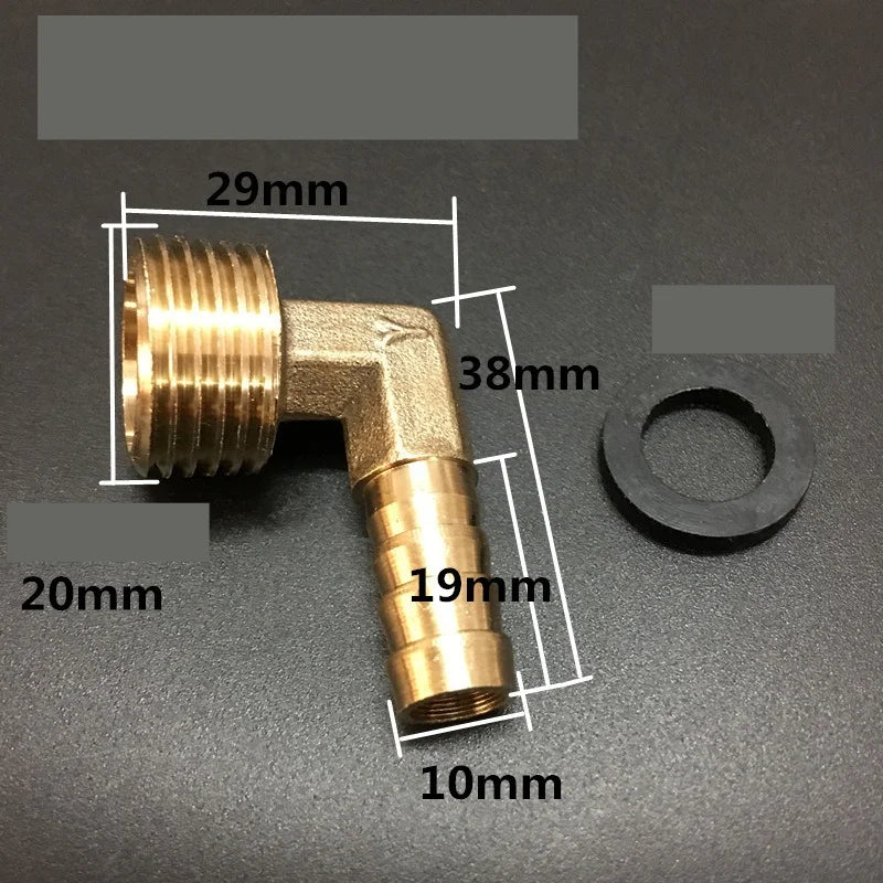 Brass Hose Barb Fitting 4–19mm x 1/2" BSP Female Thread Adapter