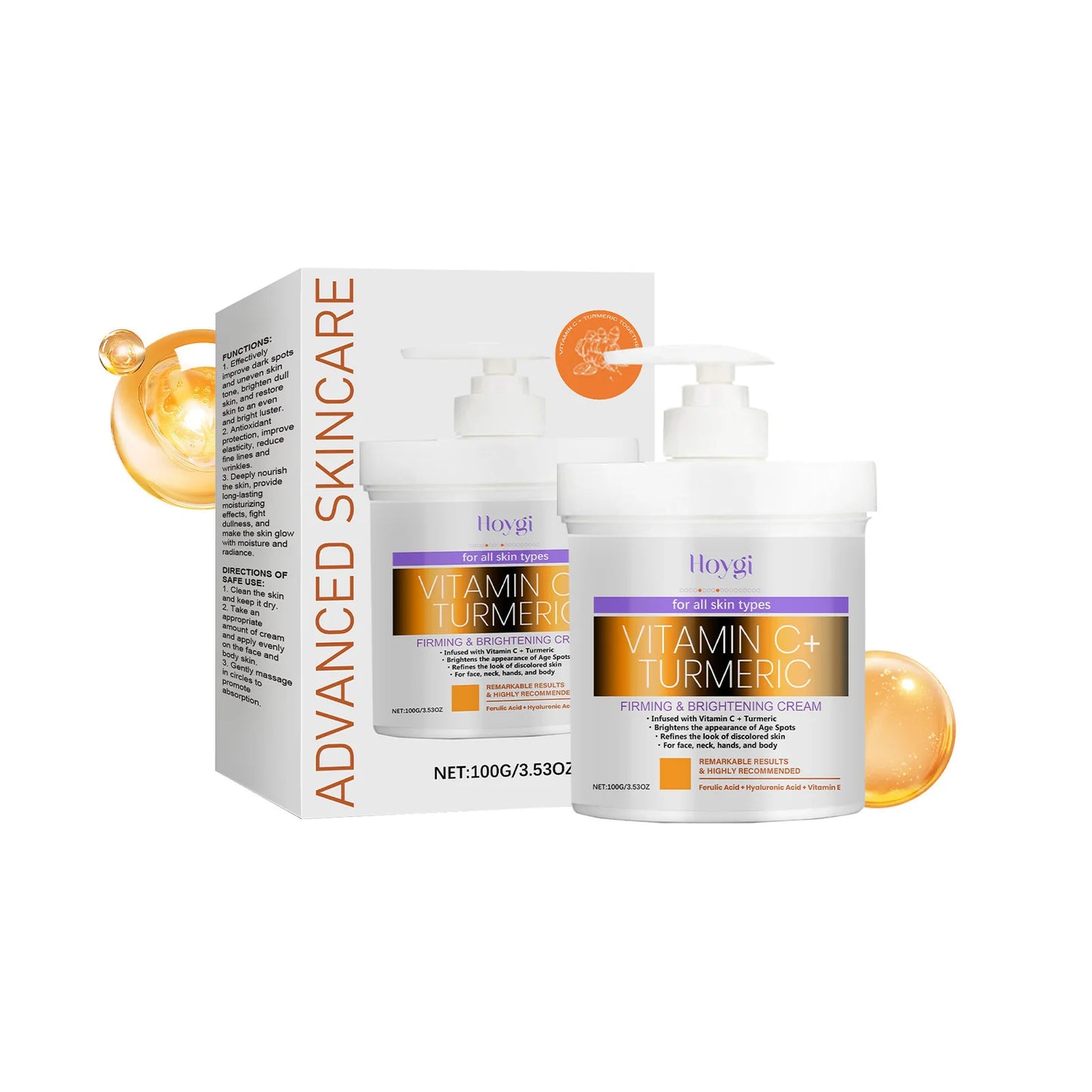 Body Lotion Moisturizing Anti Drying Lightening Melanin Elbows Knees Nourishing Exfoliating Improve Dull Vitamin C Body Cream Peaceful Pleasures Health and Wellness 100g Boxed