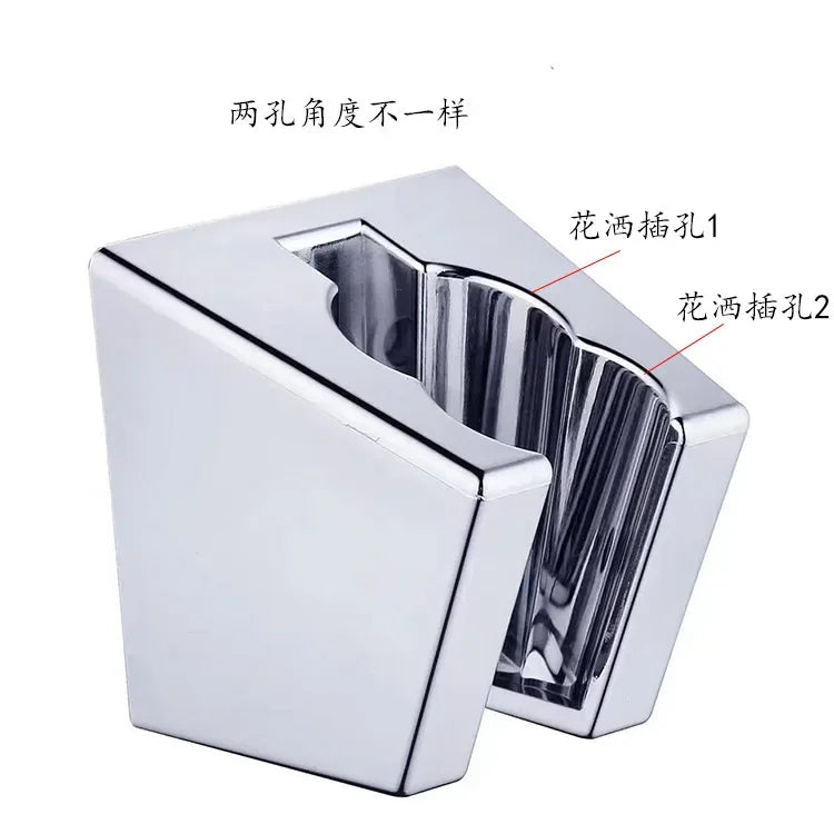 Adjustable Wall-Mount Shower Head Holder – Chrome ABS Bracket