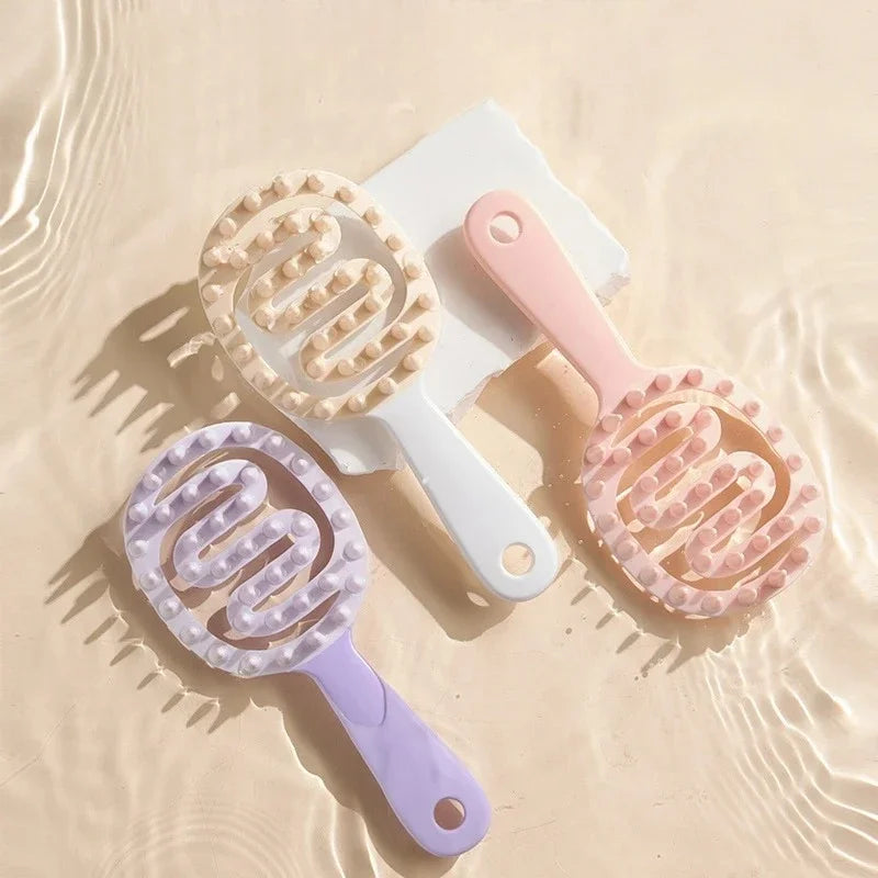 Scalp Massager Shampoo Brush | Long Handle Hair Comb Scalp Massager Brush Peaceful Pleasures Health and Wellness