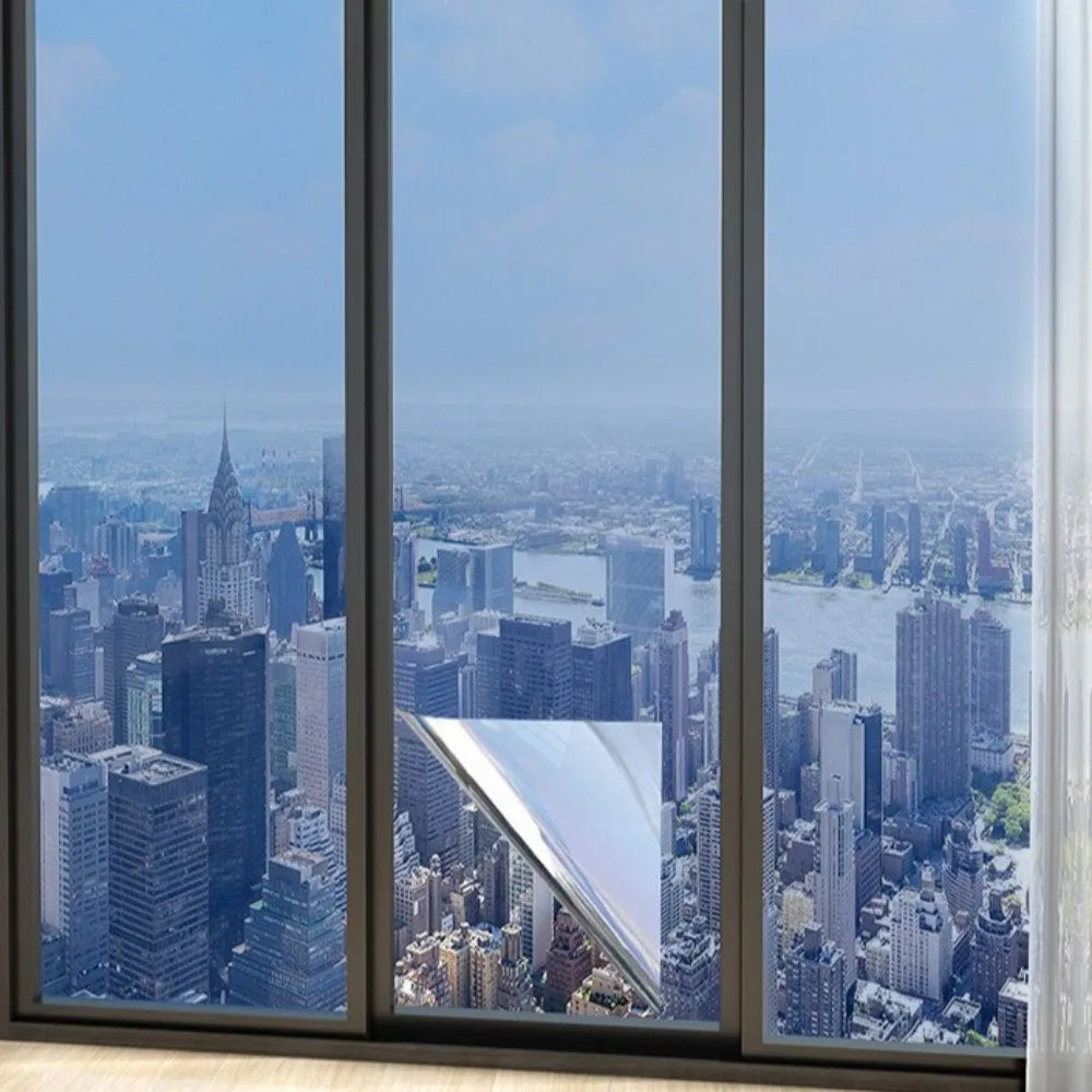 One-Way Mirror Window Film | UV Privacy Sun Blocking Sticker