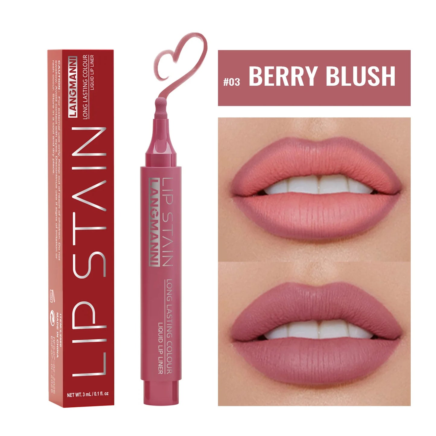 Matte Liquid Lip Liner Pencil – Waterproof 6-Color Lipliner