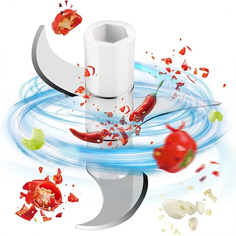 Electric Mixe Home Garlic Grinder Mini 250ml Vegetable Grinder USB Charging Multifunctional Kitchen Vegetable and Fruit Chopper Peaceful Pleasures Health and Wellness