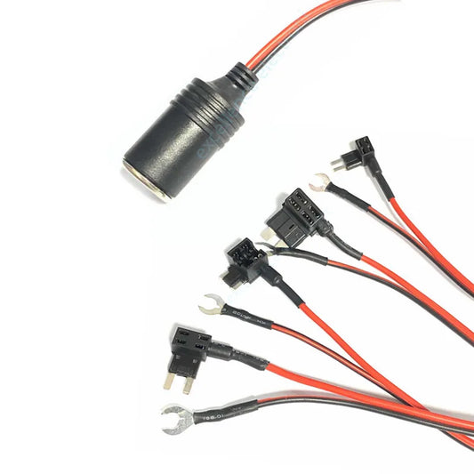 Universal Car Cigarette Lighter Female Socket Small Mini Medium Car Circuit Fuse Box Collector Charger Cable for GPS Dash Cam Peaceful Pleasures Health and Wellness
