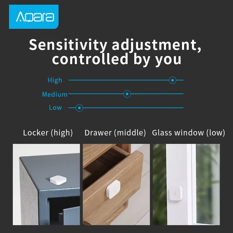Aqara Smart Vibration Sensor Zigbee Motion Shock Sensor Detection Alarm Monitor Built In Gyro For Xiaomi Mijia Homekit Smarthome Peaceful Pleasures Health and Wellness