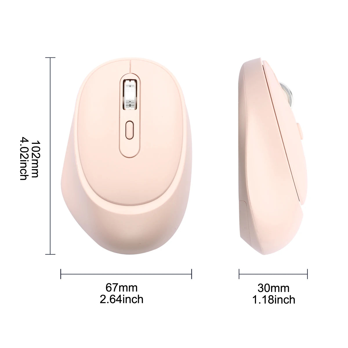 2.4G Wireless Mouse Portable Laptop Mouse Mobile Optical Office Mouse Adjustable DPI Levels for Notebook PC Laptop MacBook Peaceful Pleasures Health and Wellness