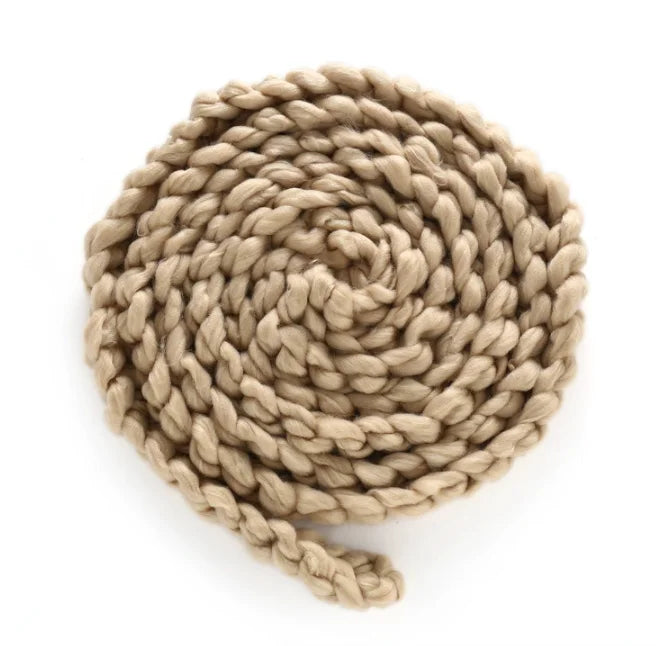 Chunky Merino Braid,2M Braid Basket Filler Newborn Photography Props Baby Accessories 신생아 사진 Newborn Acessórios Fotografia Baby Peaceful Pleasures Health and Wellness khaki