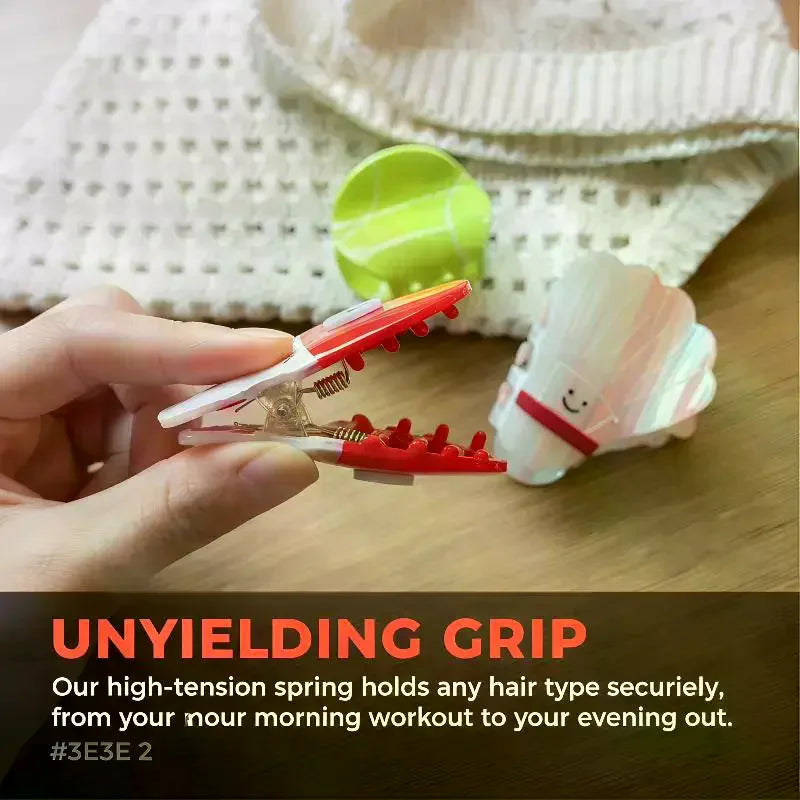 Cute Sports Shark Hair Claw Clip – Non-Slip Hair Accessory