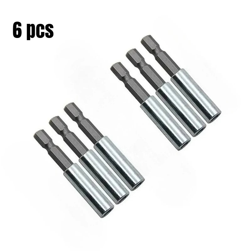 5-10pc 60mm Hex Shank Extended Connecting Rod 1/4 Quick Change Batch Head Joint Electric Tool Accessory Set Peaceful Pleasures Health and Wellness 6pc 60mm