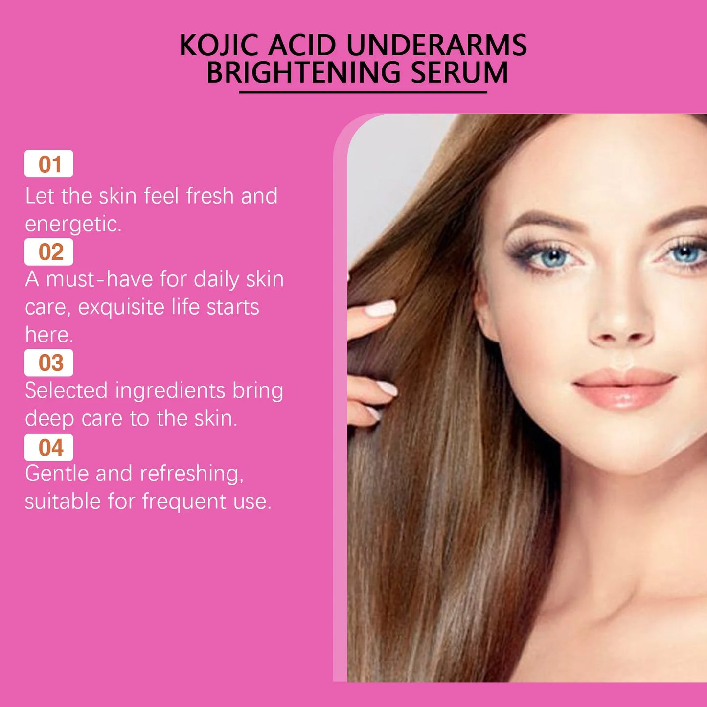 Kojic Acid Brightening Serum – Underarms, Knees & Body