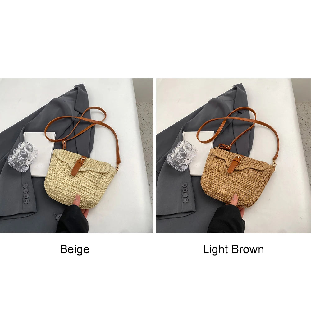 Woven Messenger Bag for Women – Handmade Paper Rope Messenger Bag Peaceful Pleasures Health and Wellness