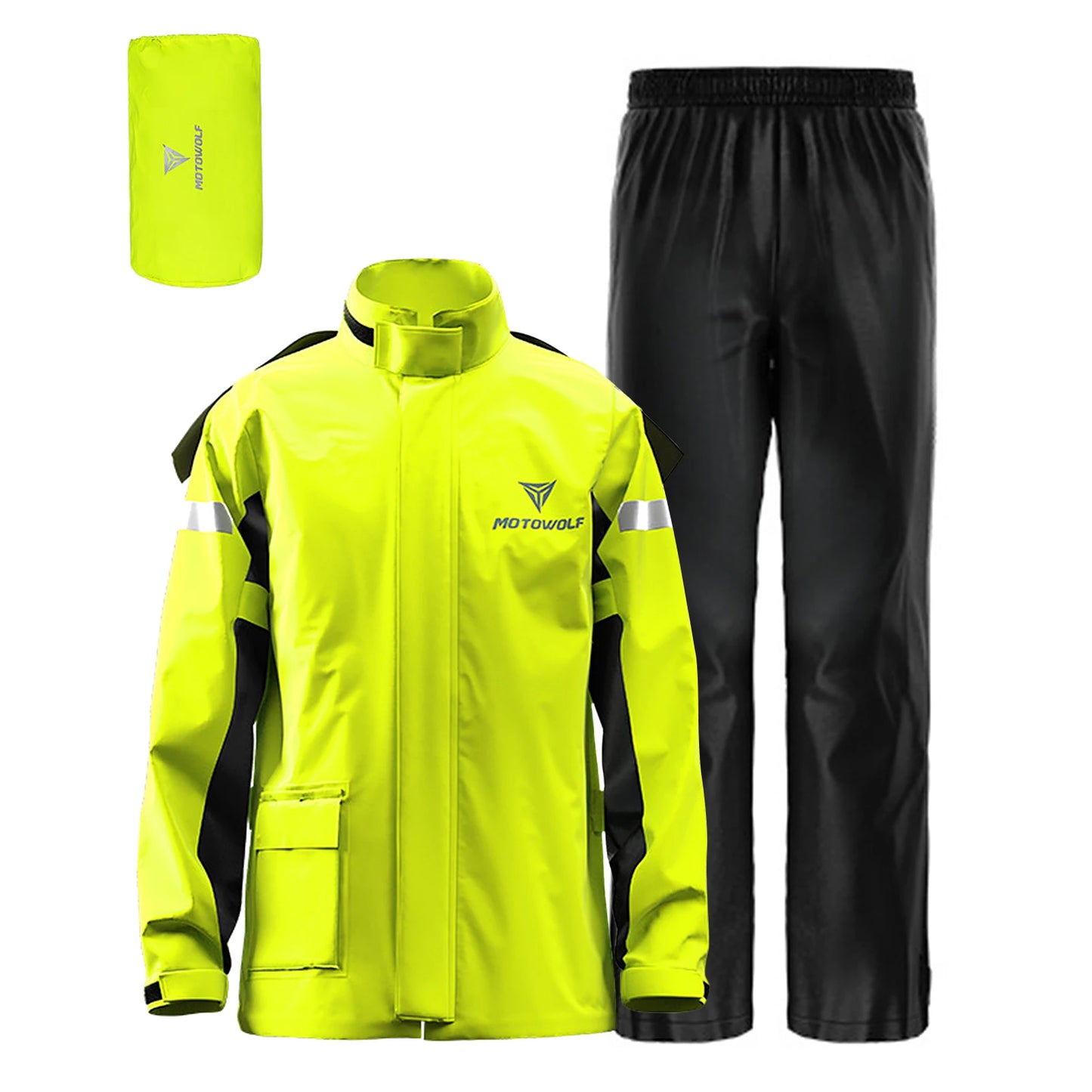 Waterproof Rain Jacket Pants Gear Men Motorcycle Suit Outdoor