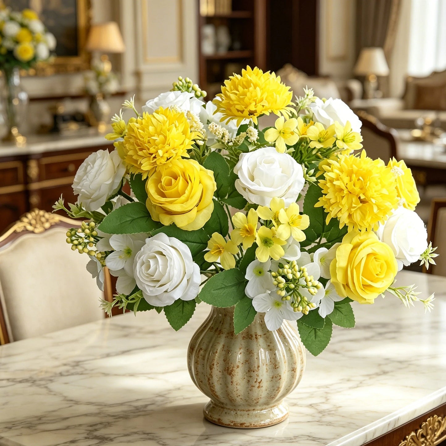 Artificial Silk Hydrangea Rose Bouquet | Wedding & Home Decor