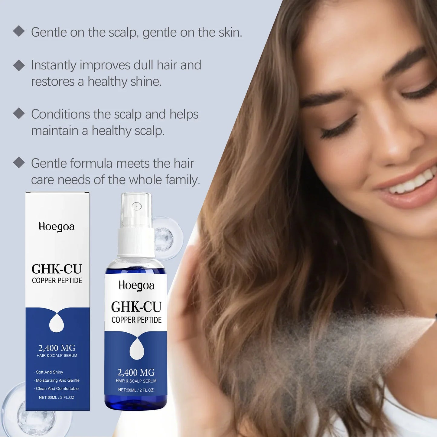HOEGOA Copper Peptide Hair Growth Serum – Anti Hair Loss