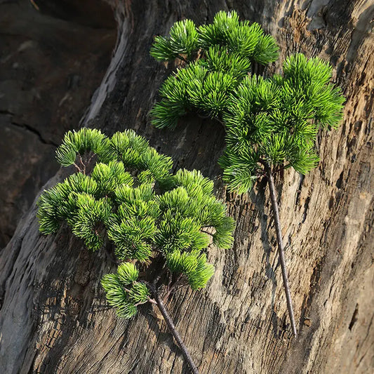 Plastic Artificial Plant Fake Pine Branch Personal Courtyard Shopping Peaceful Pleasures Health and Wellness Default Title