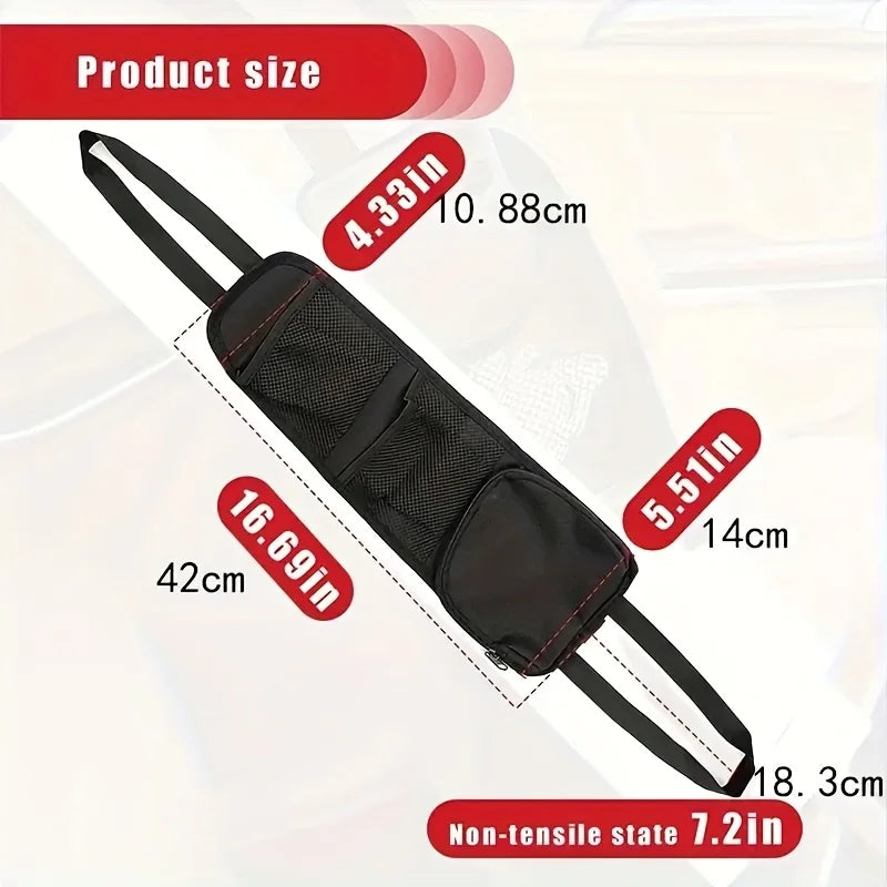 Car Seat Back Organizer Bags (2pcs) – Waterproof Oxford