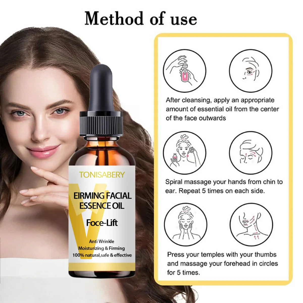 TRSTAY V-Shape Facial Oil – Lift, Tighten & Nourish Skin